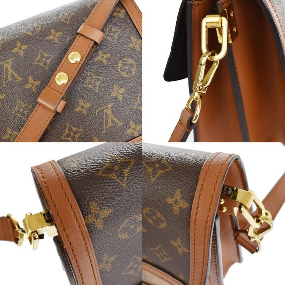 Auth LOUIS VUITTON LV Dauphine MM Shoulder Bag Monogram Reverse Brown - Picture 14 of 16